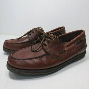 Trader Bay Oil Tanned Leather Boat Deck Shoes Men's Nautical Footwear Sz 13 D